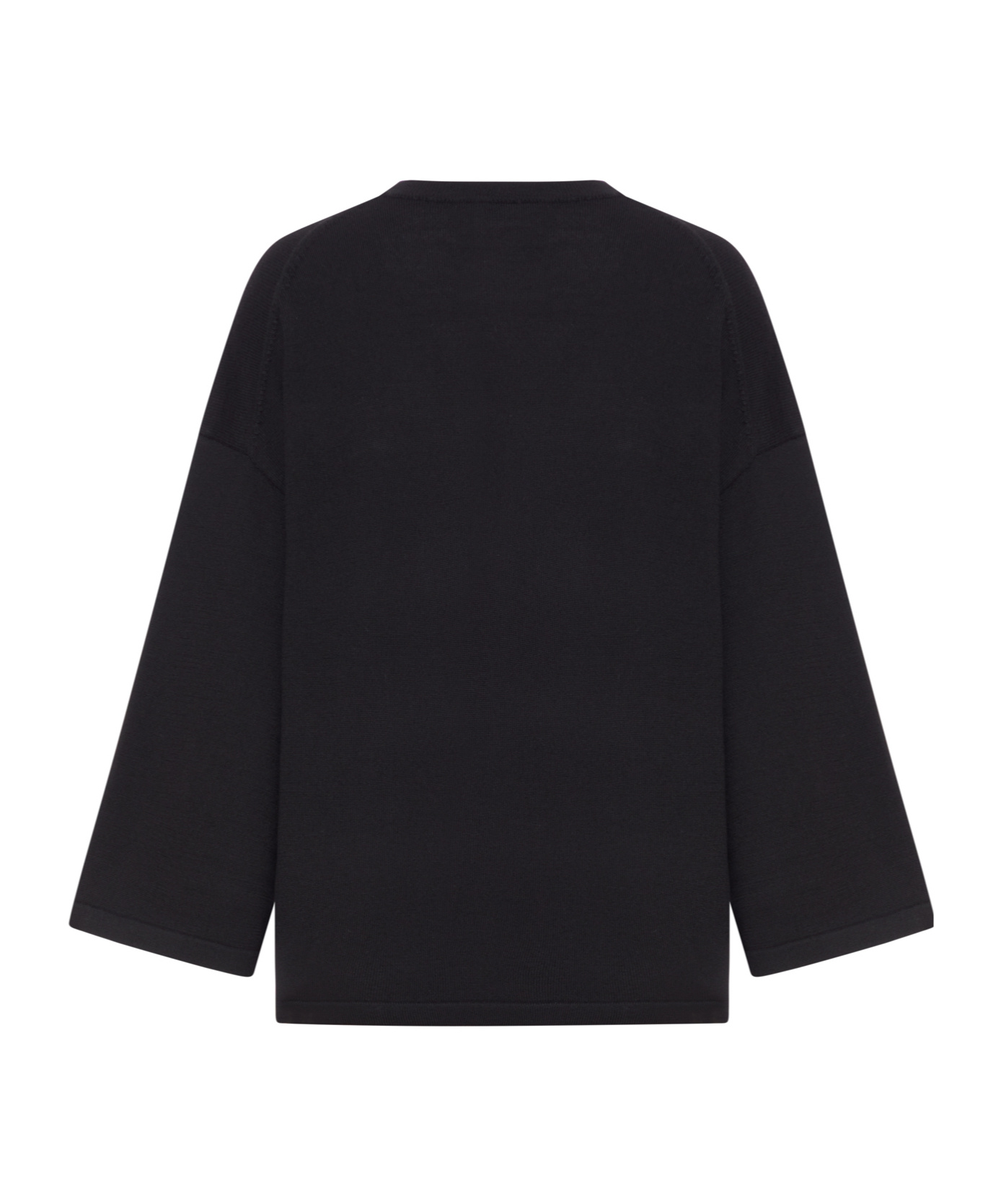 Khaite Long Sleeve Sweater In Black