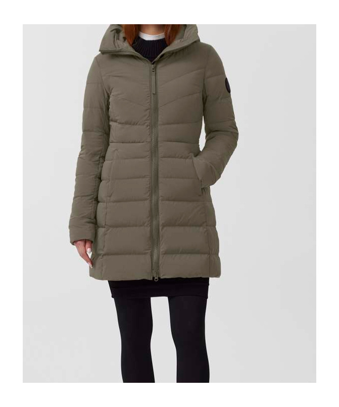 Canada Goose Long-sleeved Down Jacket In Green