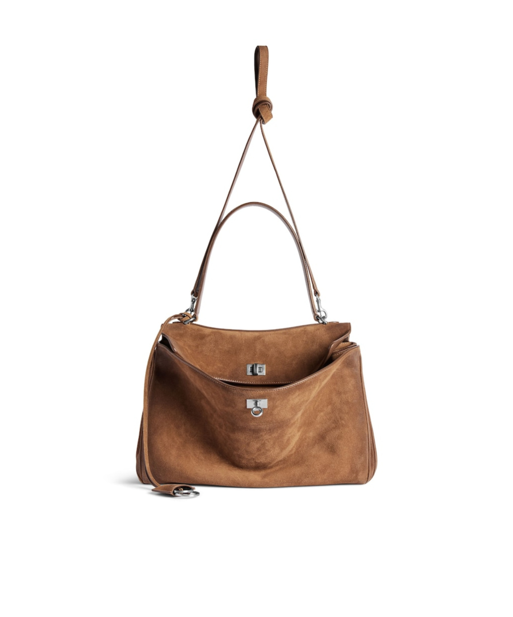Balenciaga Midi Dress In Brown