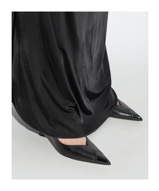 Ferragamo Egna 70 Leather Slingback Pumps In Black