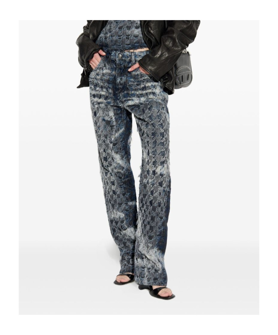 Diesel Frayed-effect Jeans In Multi