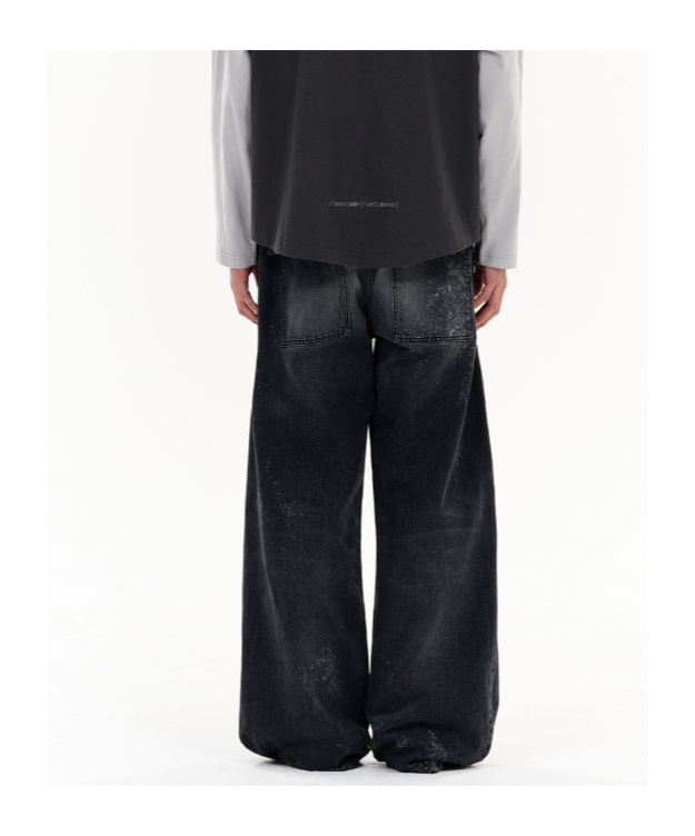 We11 Done Denim Fatigue Pants In Black