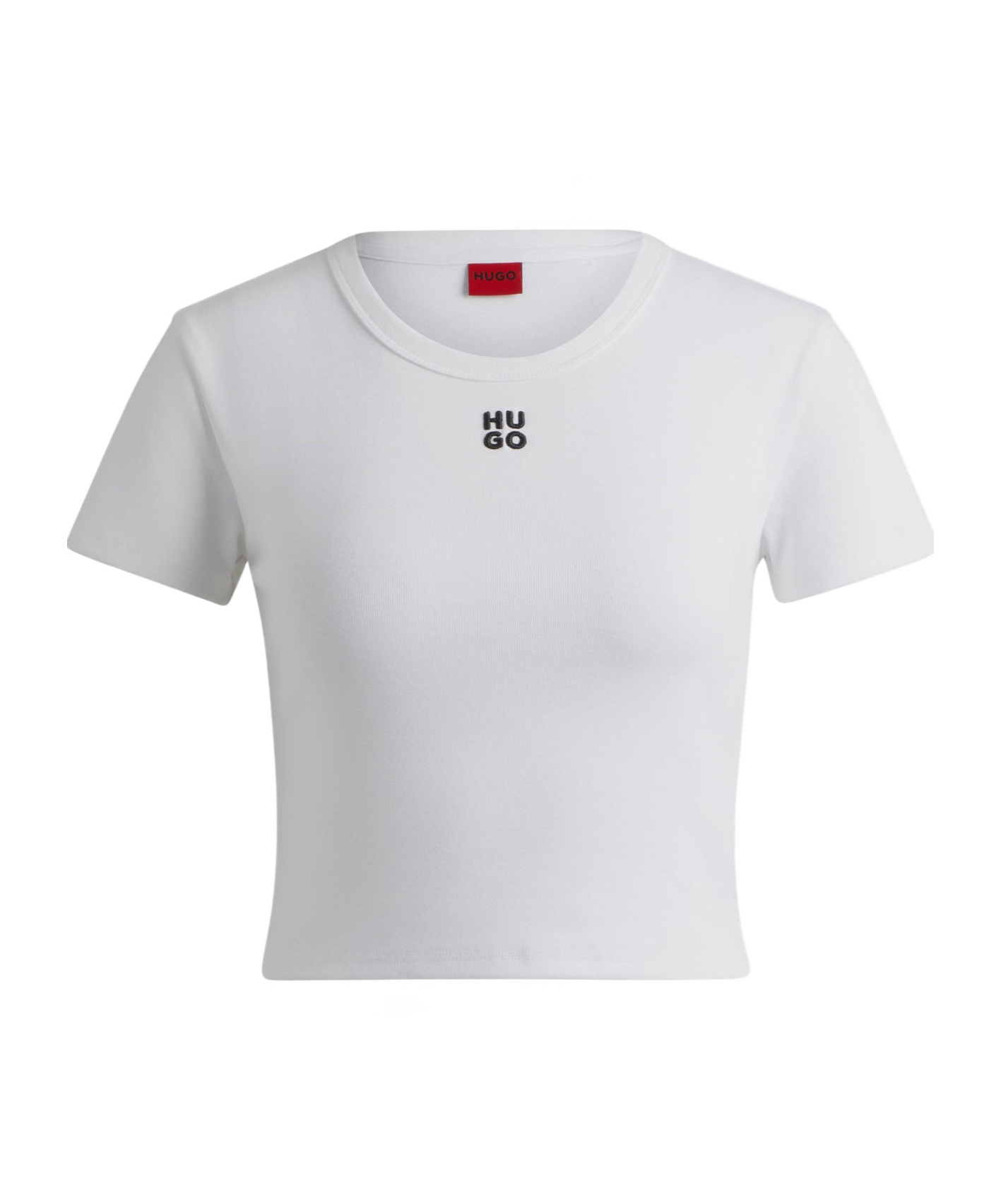 Hugo Boss Cropped Tshirt In White