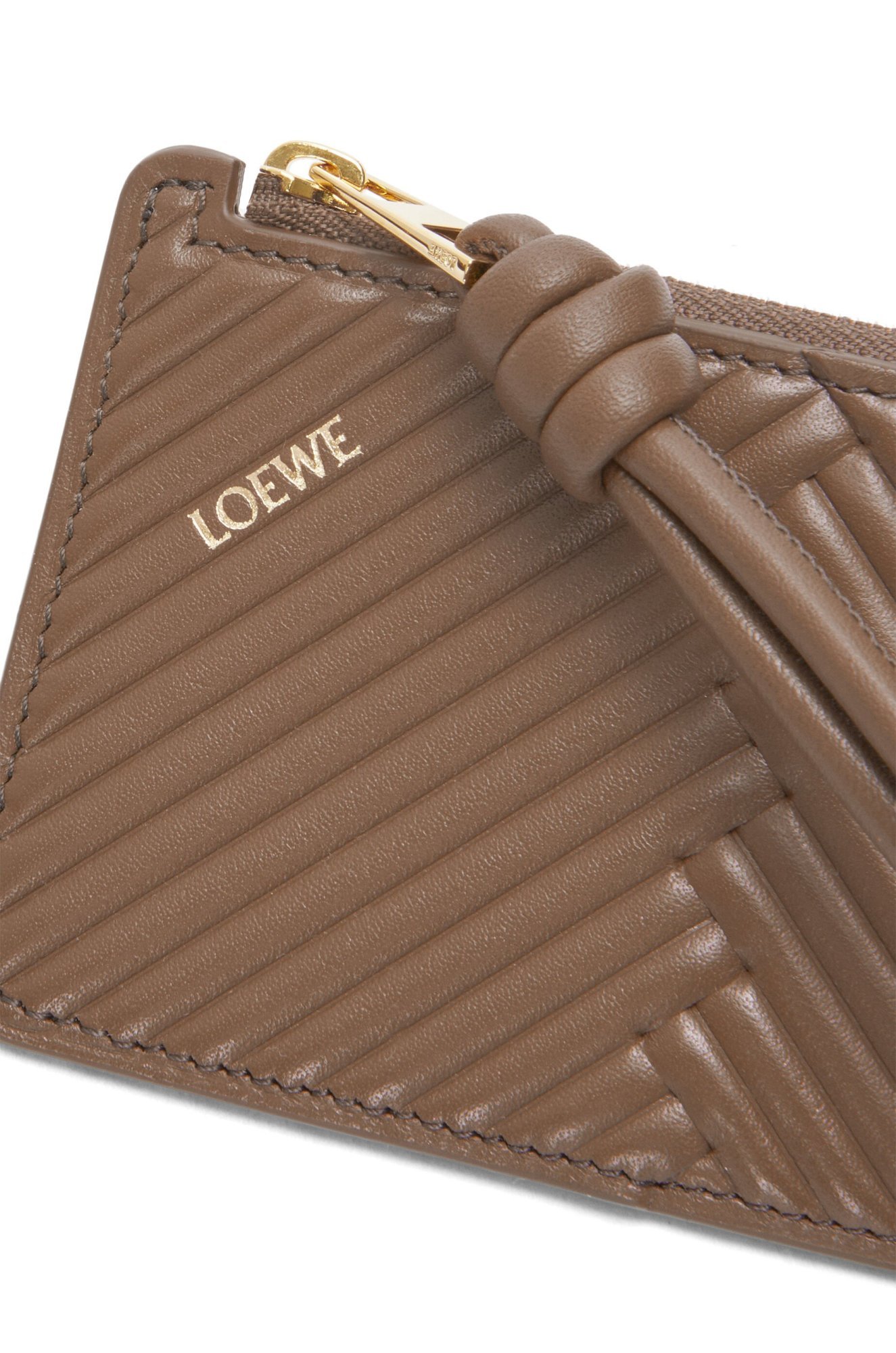 Loewe Logo Wallet In Brown