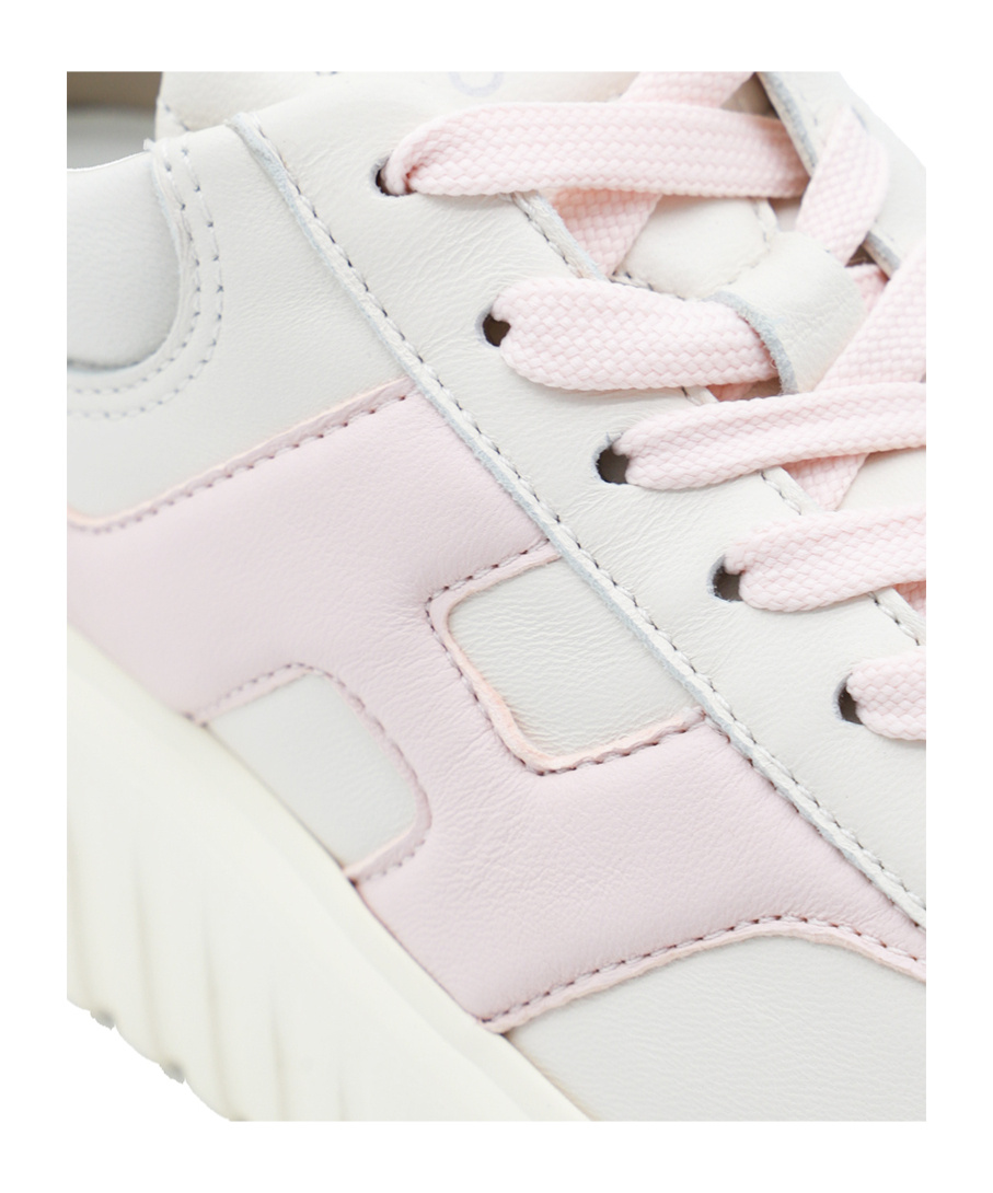 Hogan H-stripe Sneakers In White