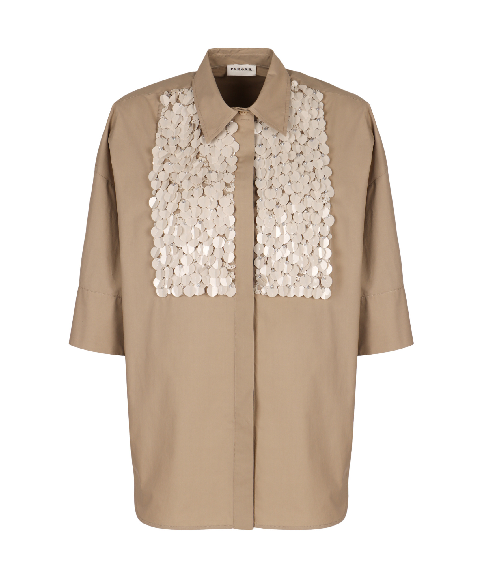 P.a.r.o.s.h Long-sleeved Shirt In Nude