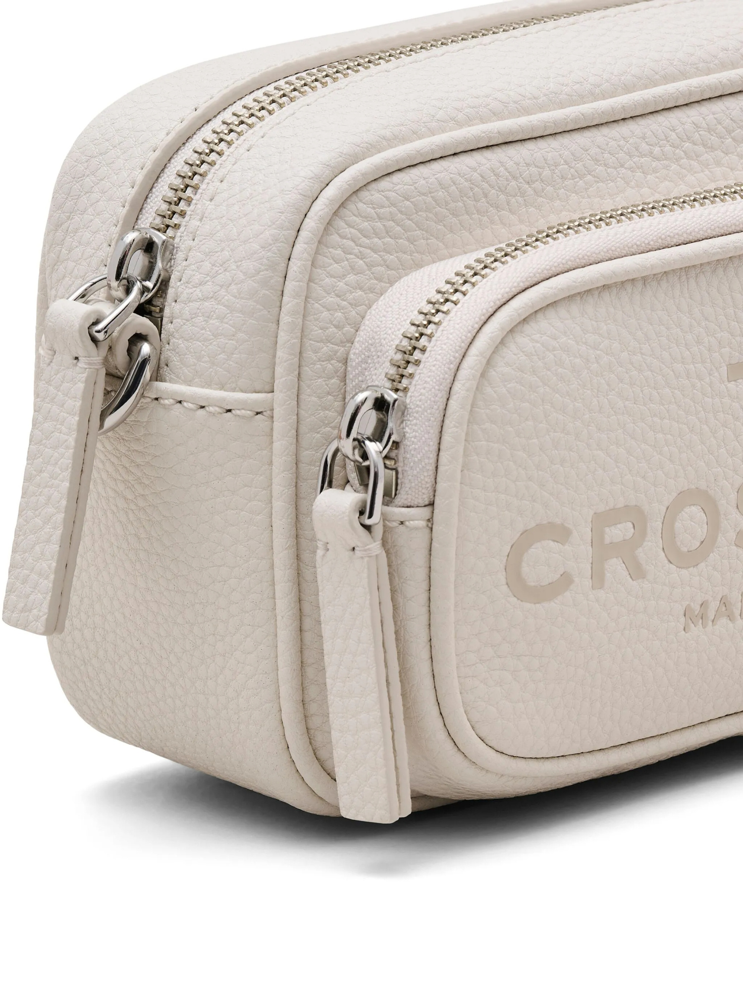 Marc Jacobs Bianco Leather Shoulder Bag With Adjustable Strap In White