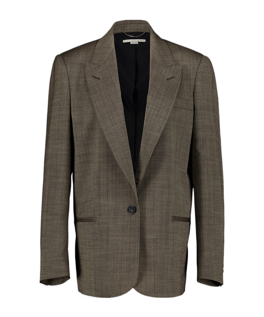 Stella Mccartney Women's Embroidered Wool Oversize Blazer In Green