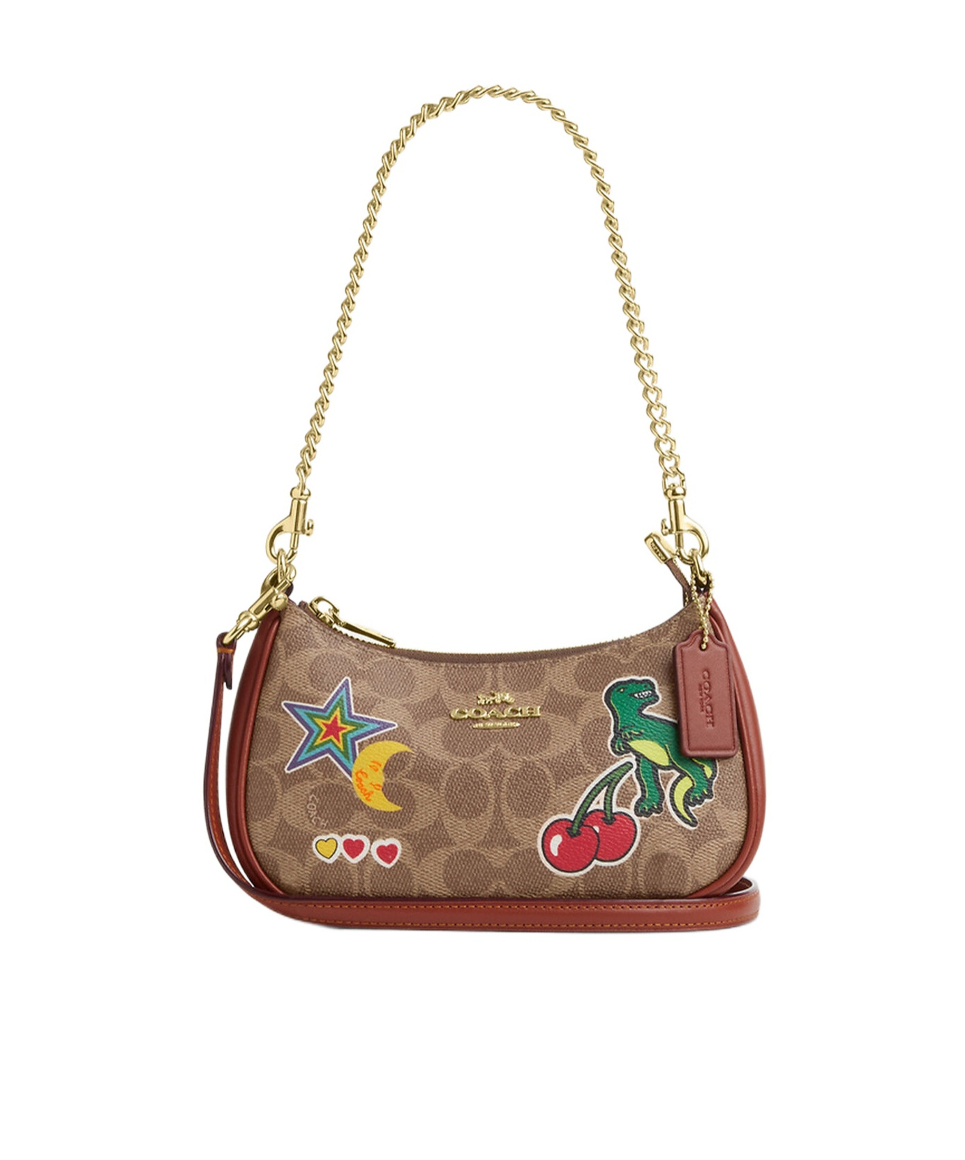 Coach Detachable Shoulder Strap Shoulder Bag In Brown