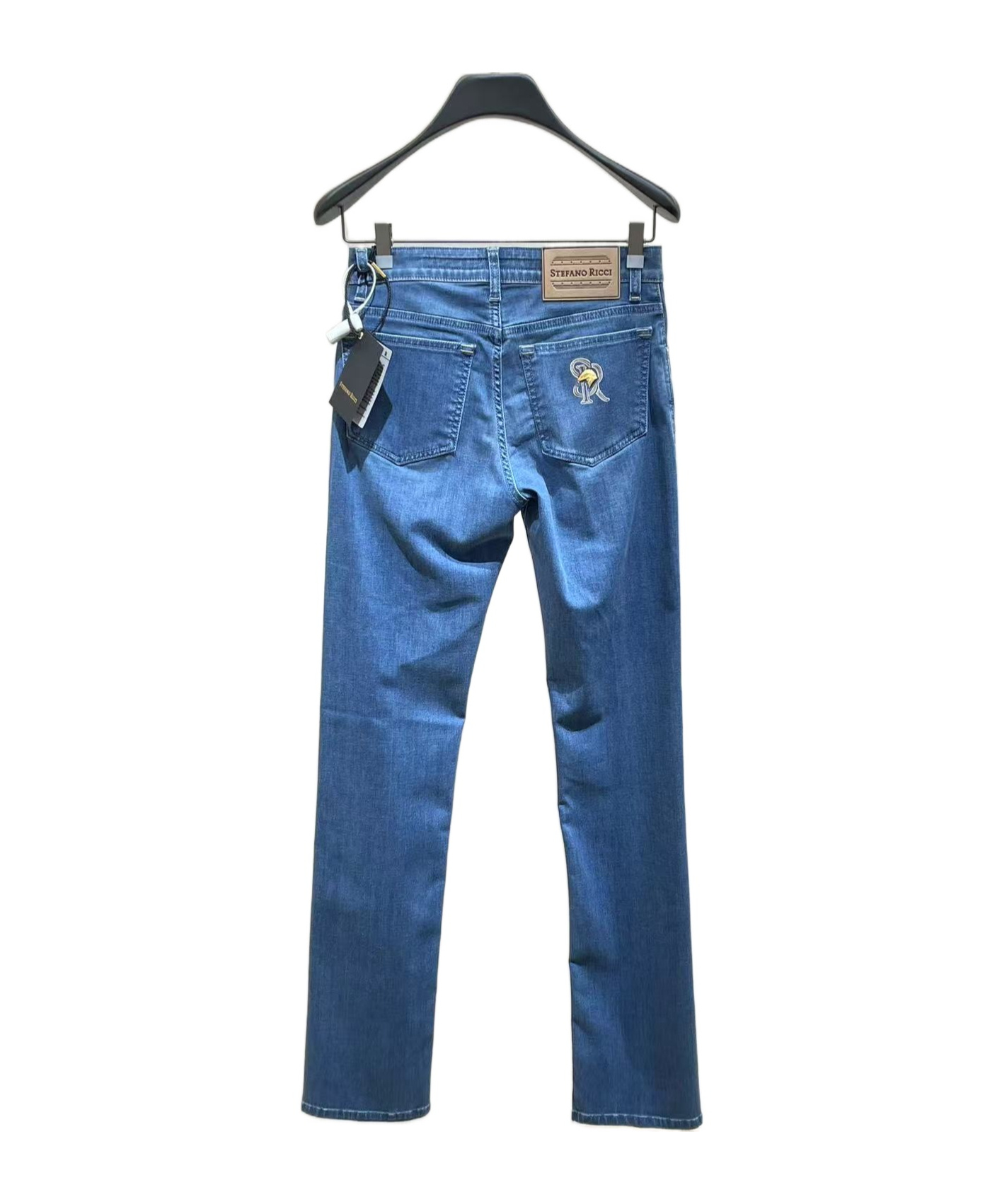 Stefano Ricci Belt-loop Jeans In Blue