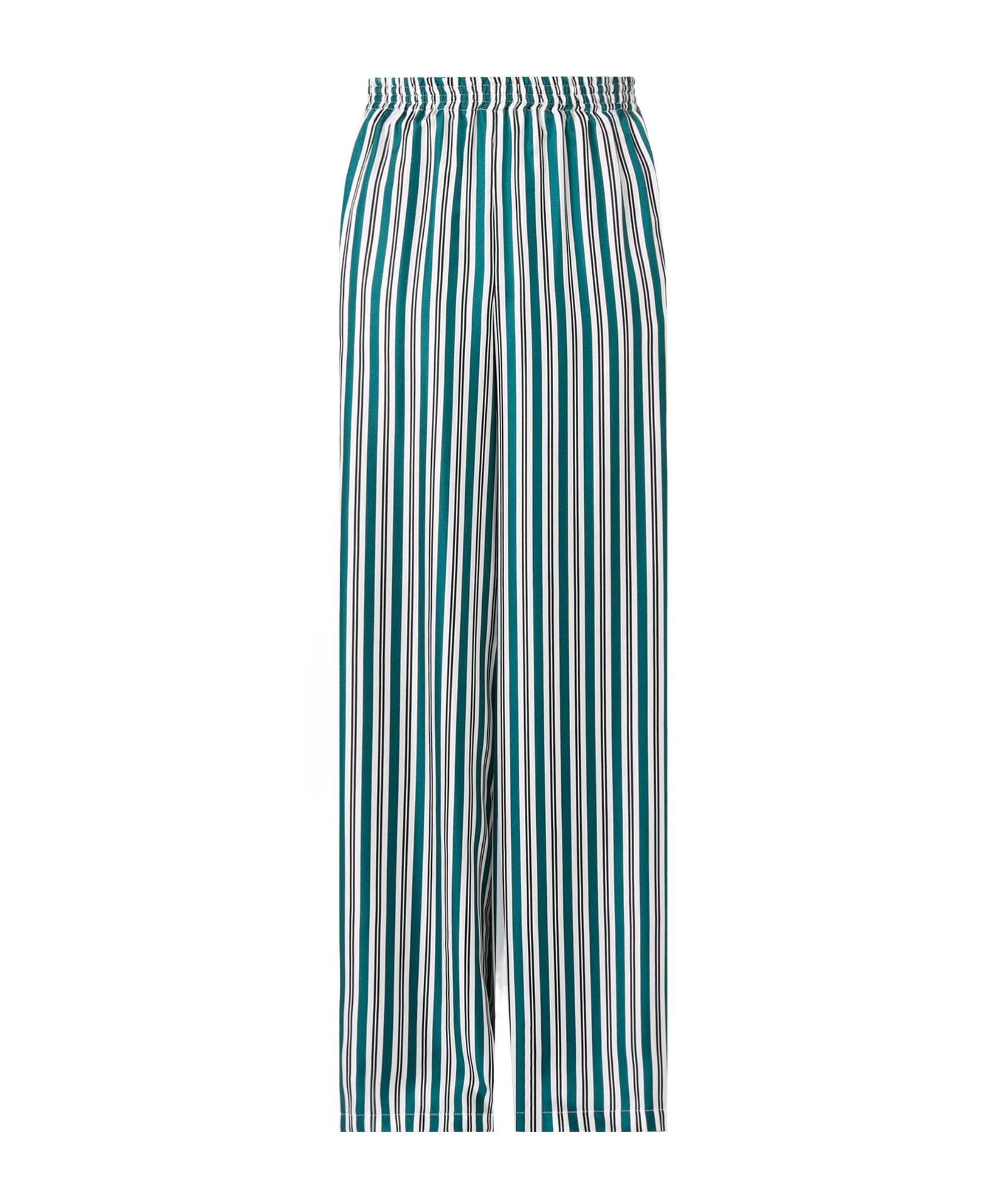 Max Mara Ladino Striped Wide-leg Silk Twill Pants