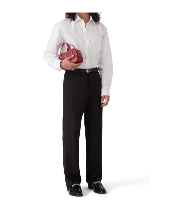 Casablanca Long-sleeve Pocket Shirt In White