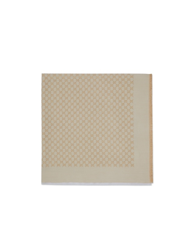 Gucci Square Scarf In Nude