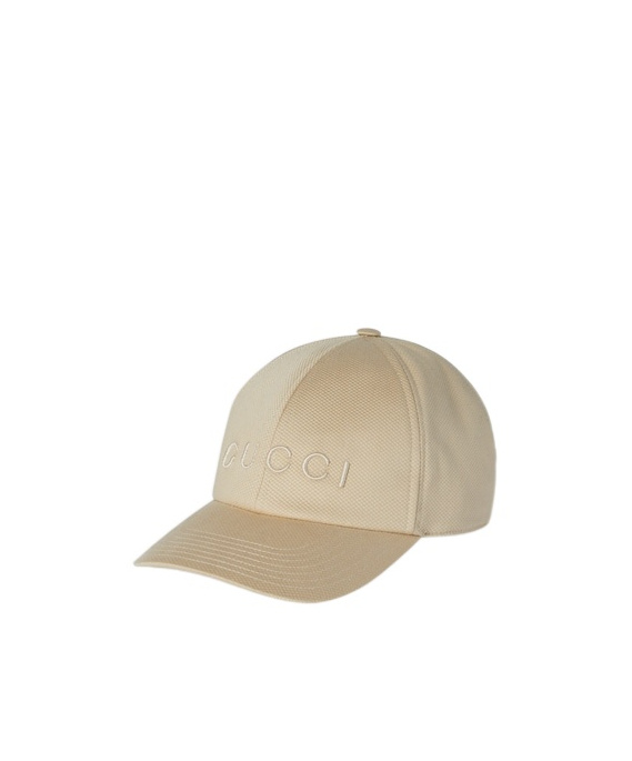 Gucci Cotton Baseball Hat With Embroidery In Neutral