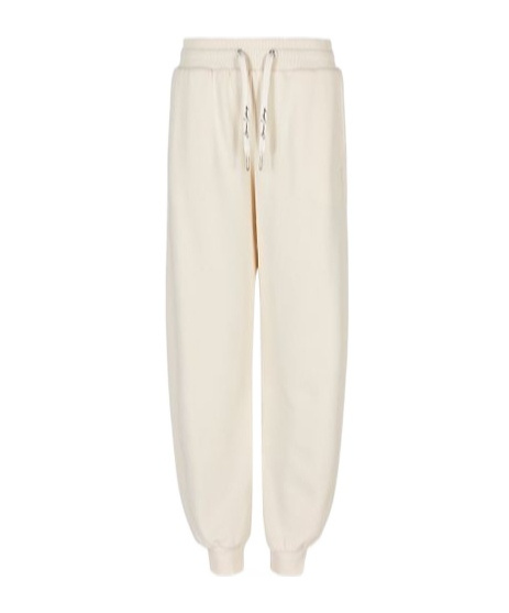 Armani Exchange A-line French Terry Jogger Trousers In White