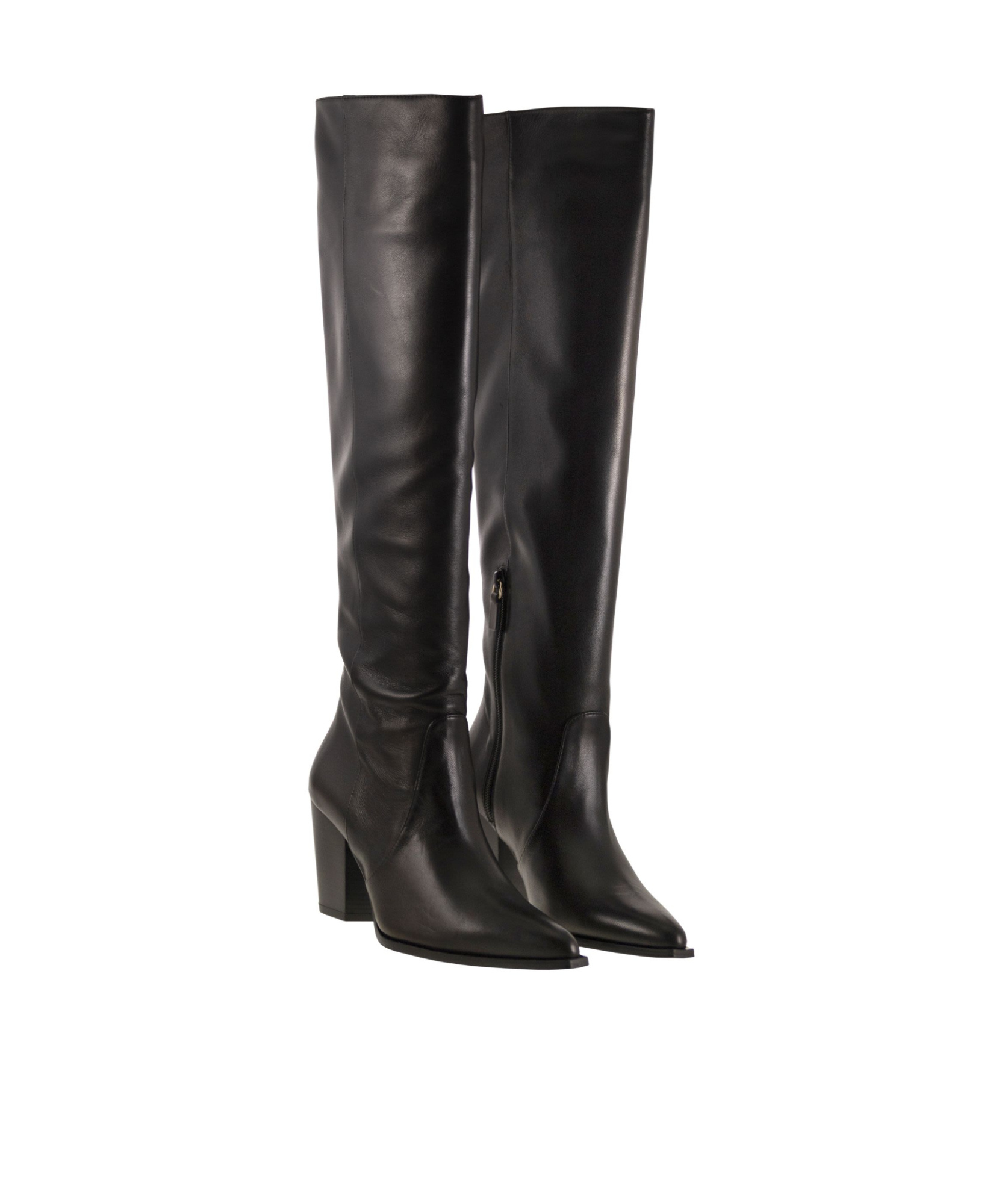 Stuart Weitzman Round-toed Boots In Black