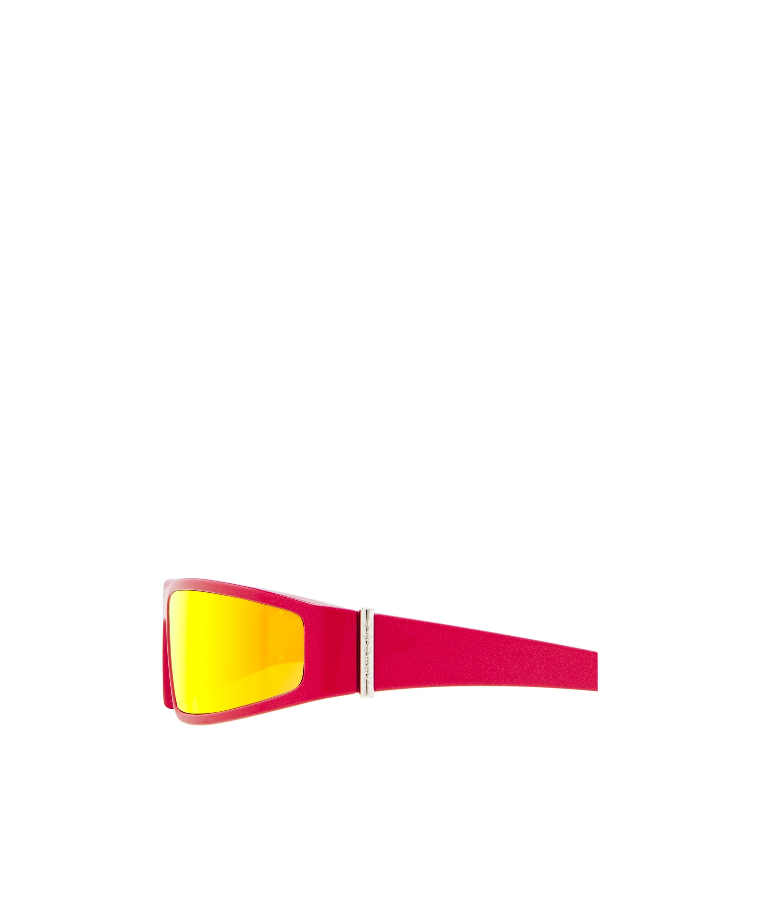 Alexander Mcqueen Wraparound Sunglasses In Yellow