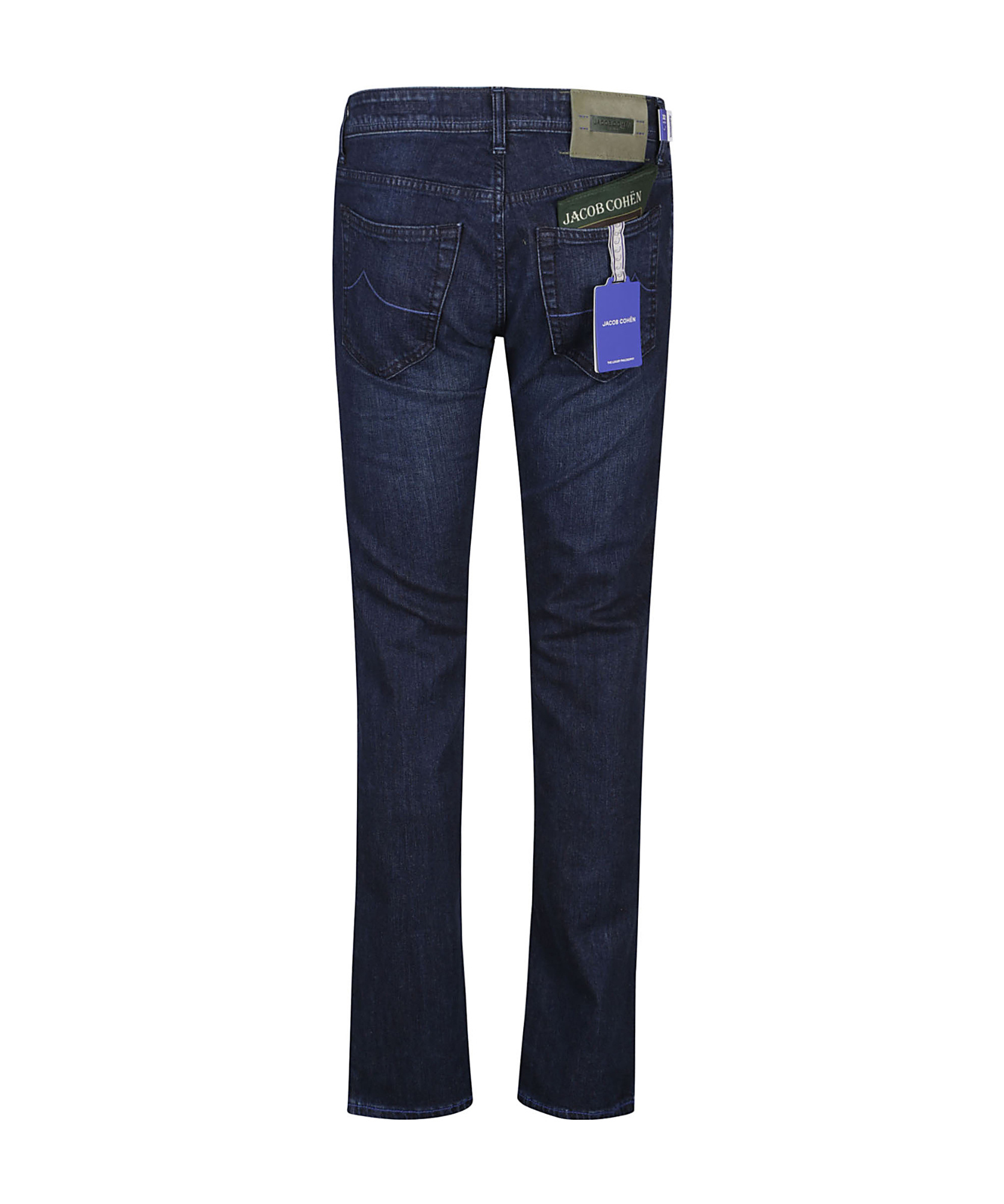 Jacob Cohen Blue Cotton Jeans & Pant In Black