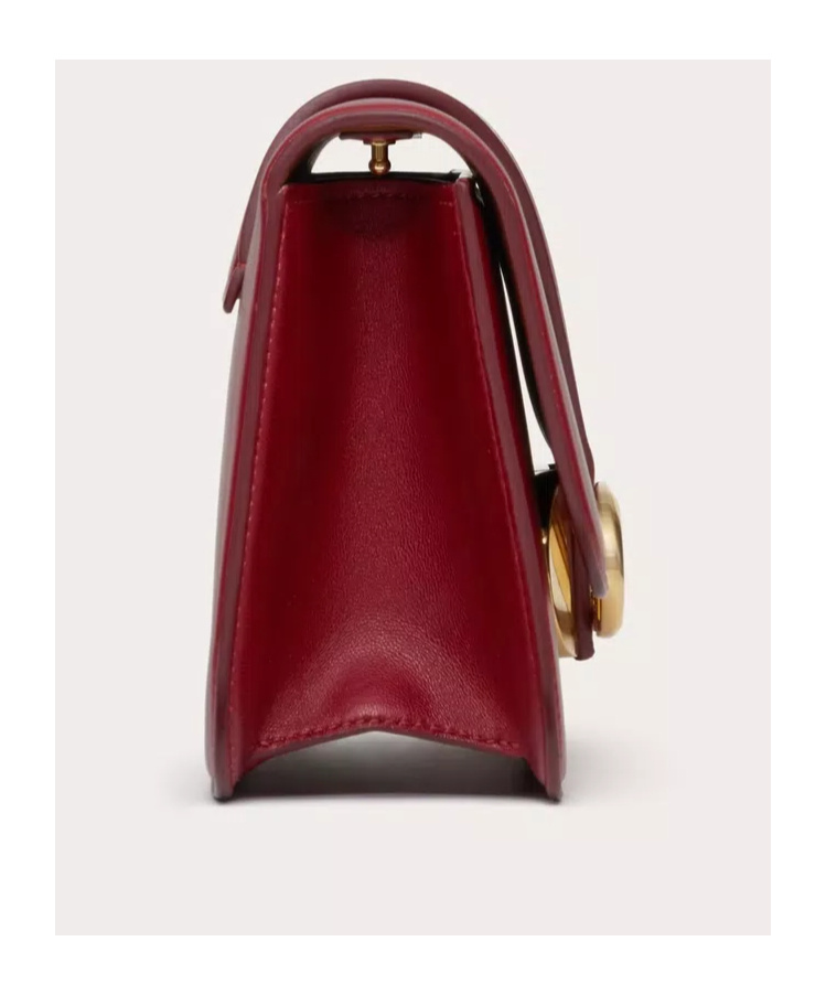 Valentino Vlogo Signature Leather Crossbody Bag In Red