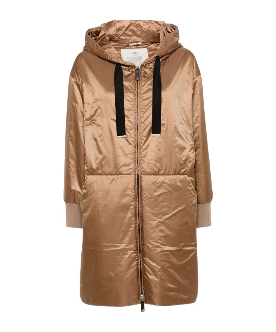 Max Mara Greenf Padded Hooded Jacket In Brown
