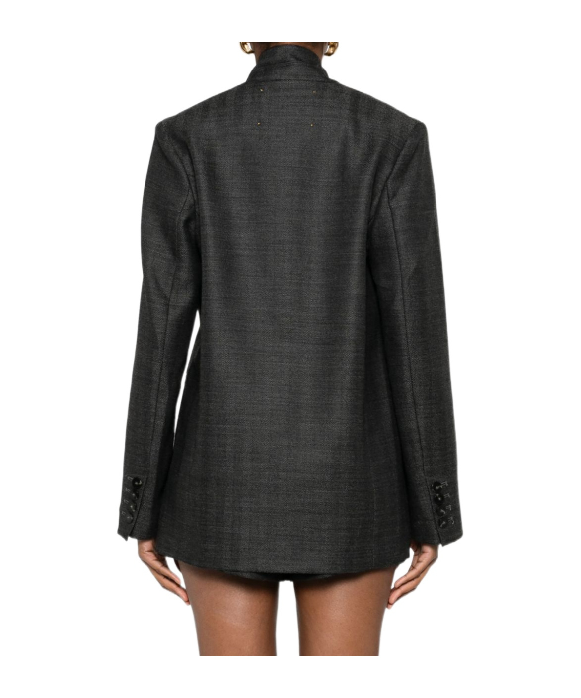 Shop Forte Forte Single-breasted Blazer In Black