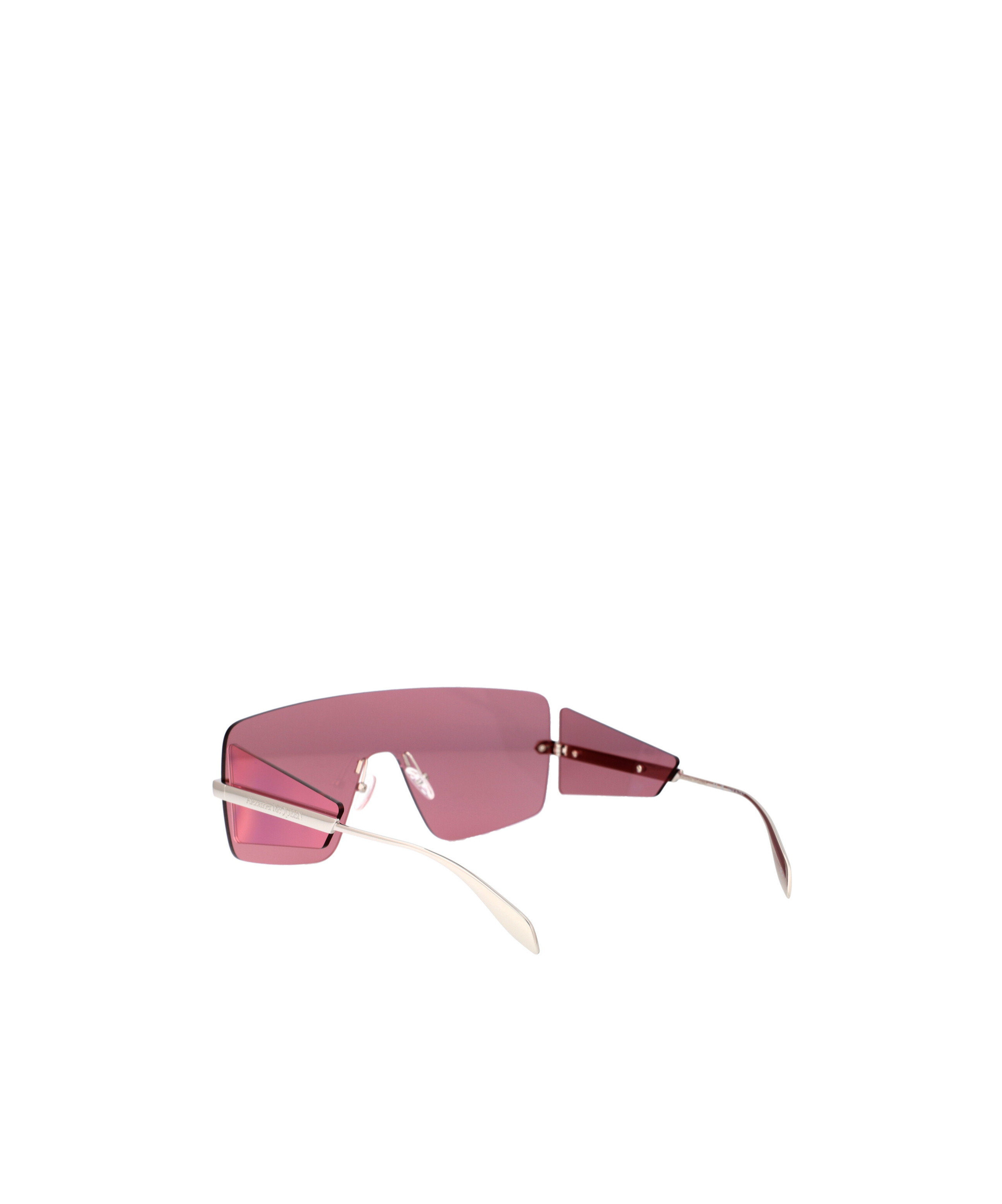 Alexander Mcqueen Shield-frame Sunglasses In Pink
