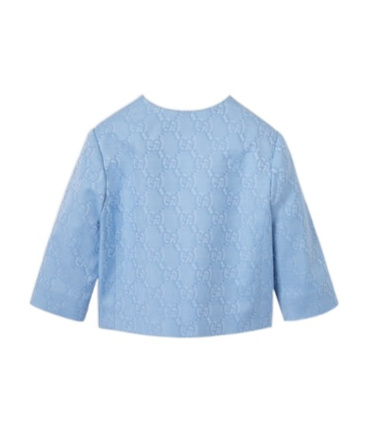 Gucci Long-sleeved Casual Jacket In Blue