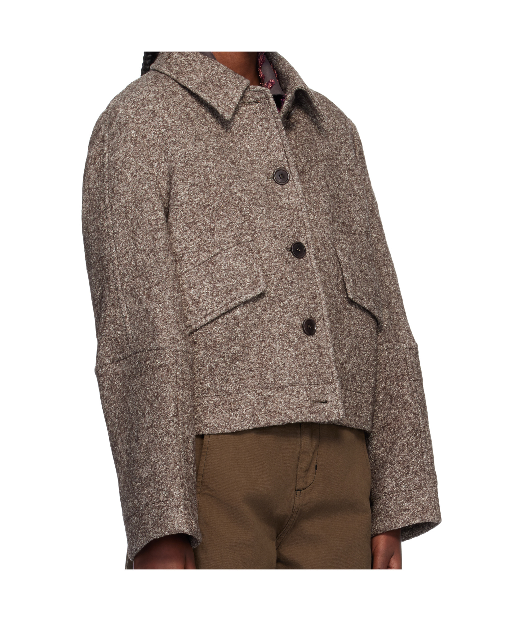 Henrik Vibskov Long-sleeved Casual Jacket In Brown