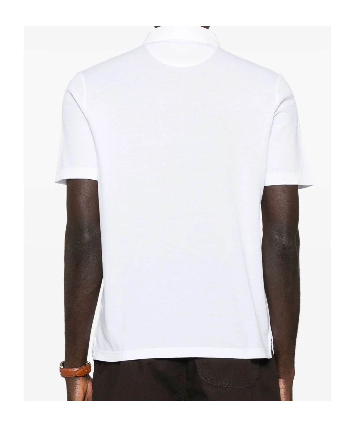 Fedeli Piqué Polo Shirt In White