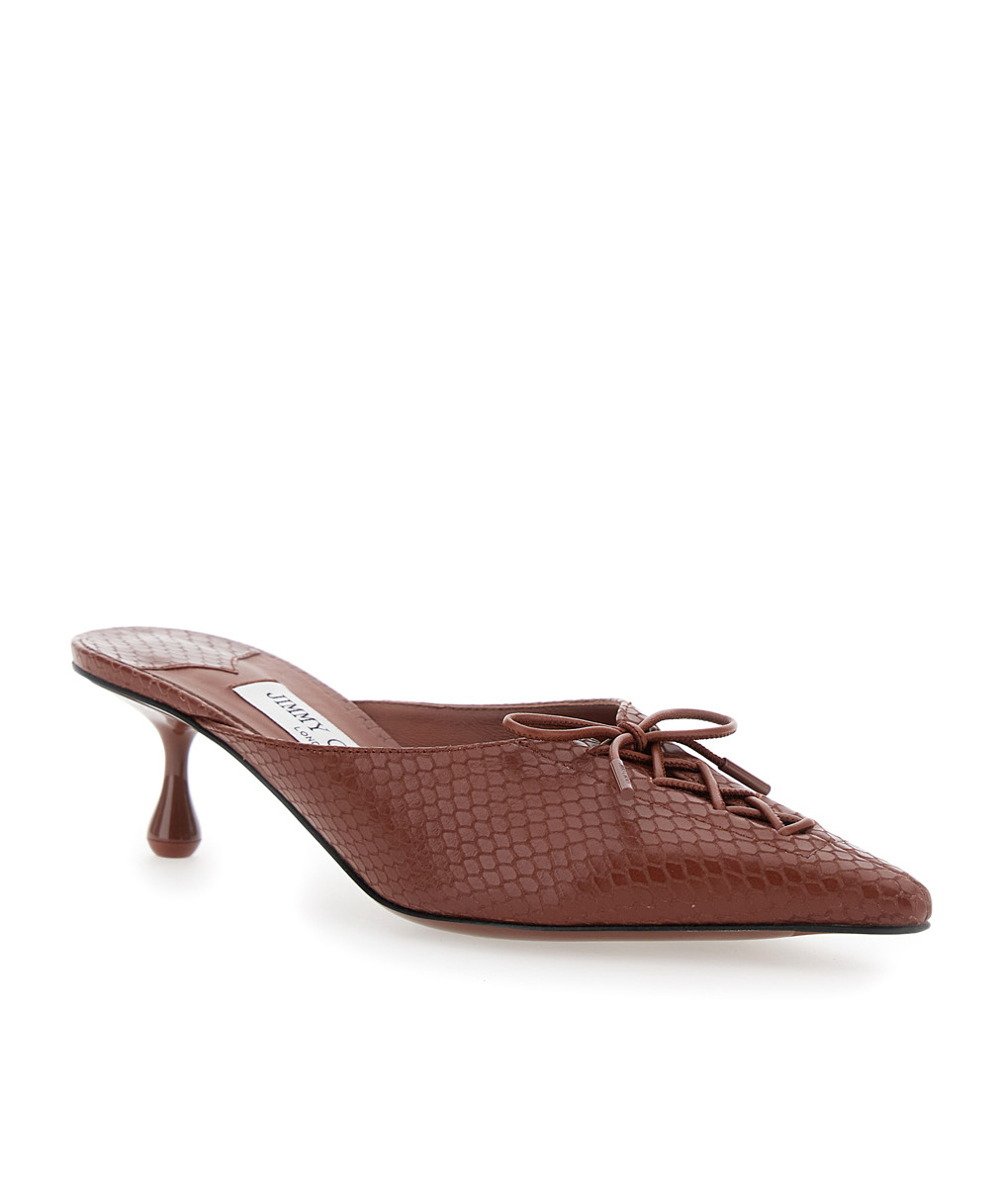 Jimmy Choo Pointed High Heel Sandals In Brown