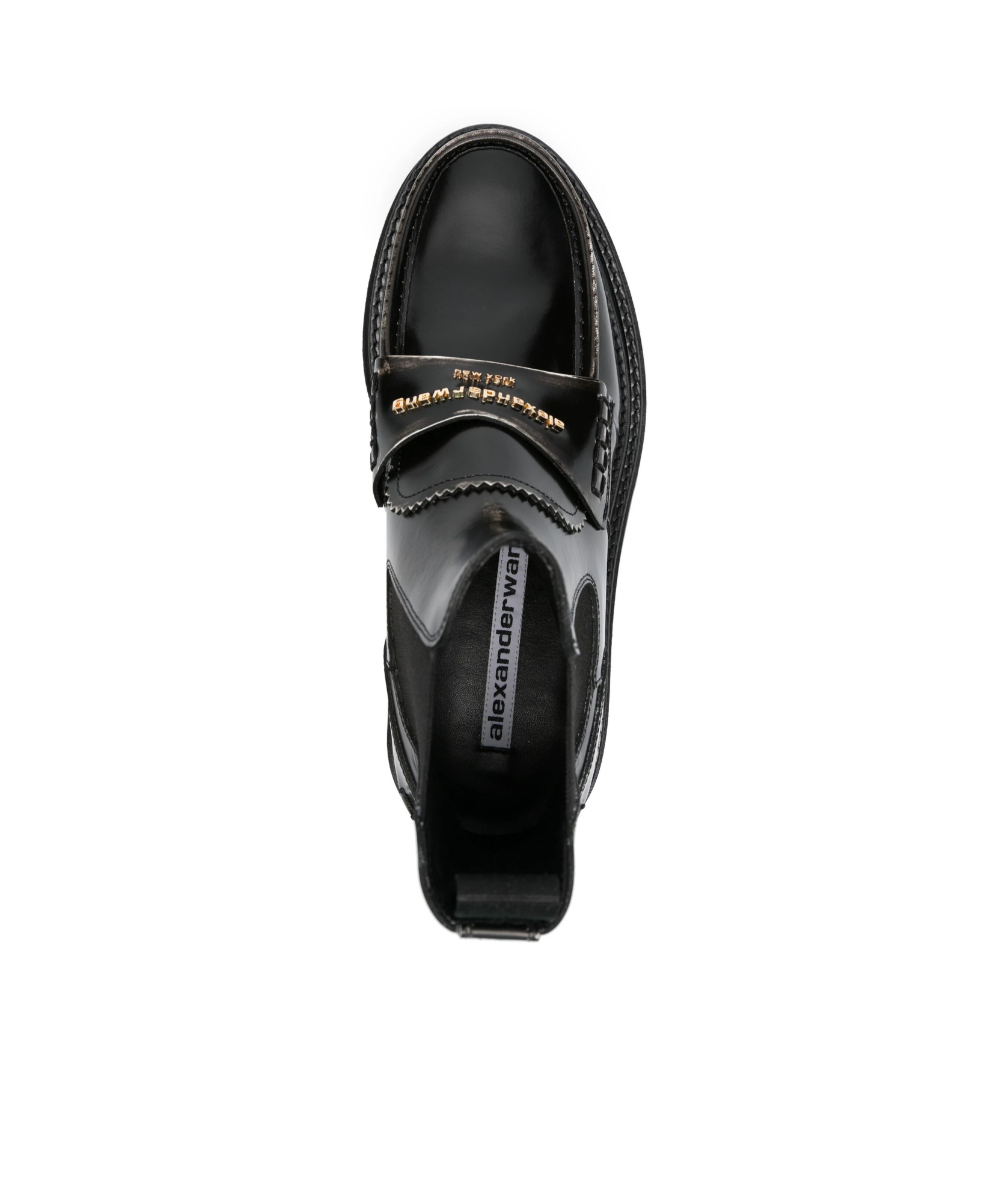 Alexander Wang Logo-plaque Chunky Sole Boots In Black