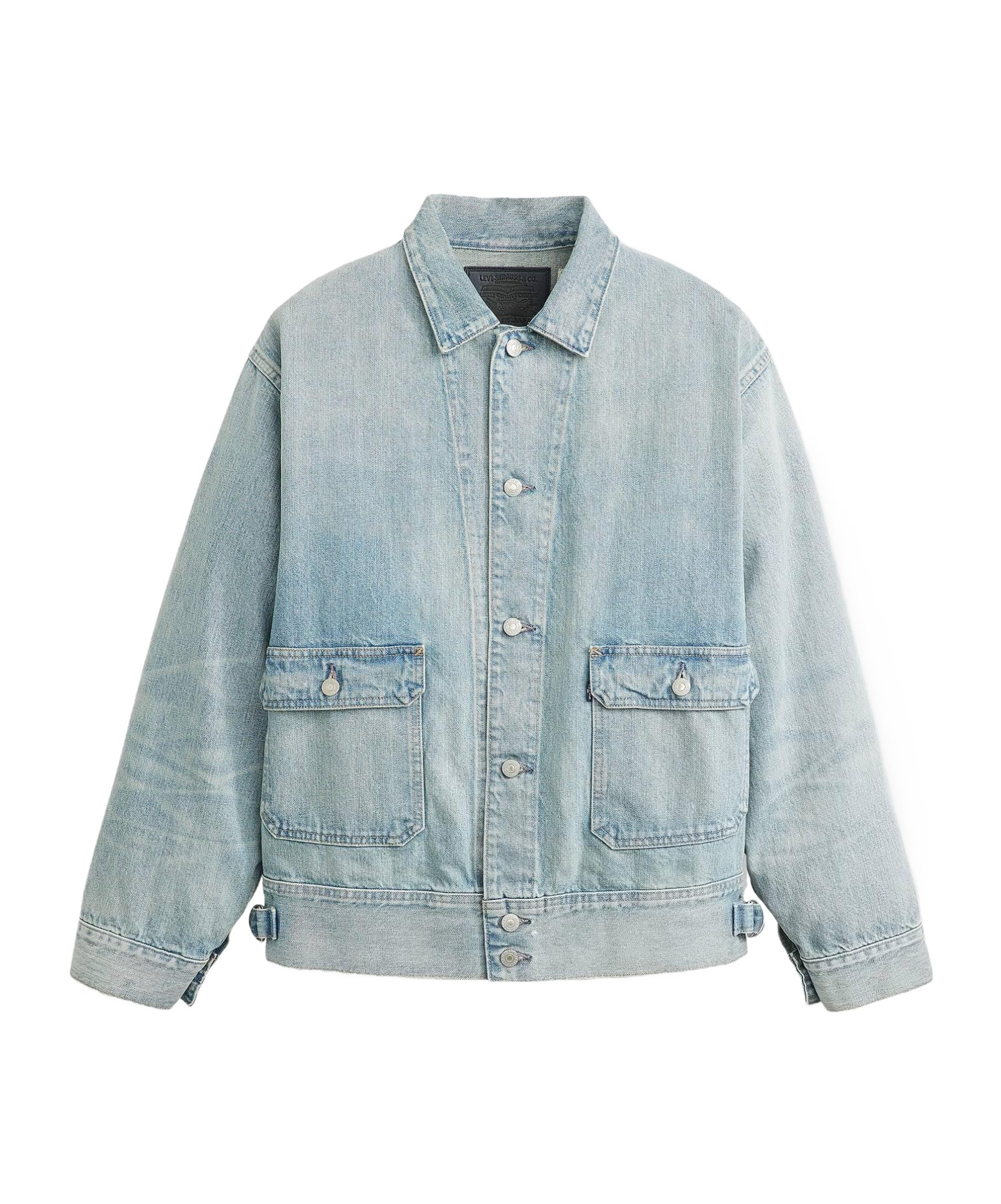 Levi's Lapel Denim Jacket In Gray