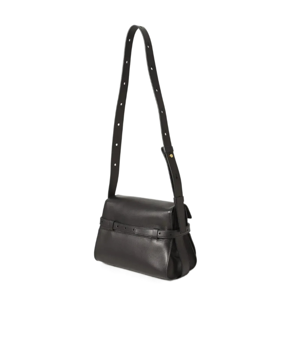 Moschino Flap Shoulder Bag In Black