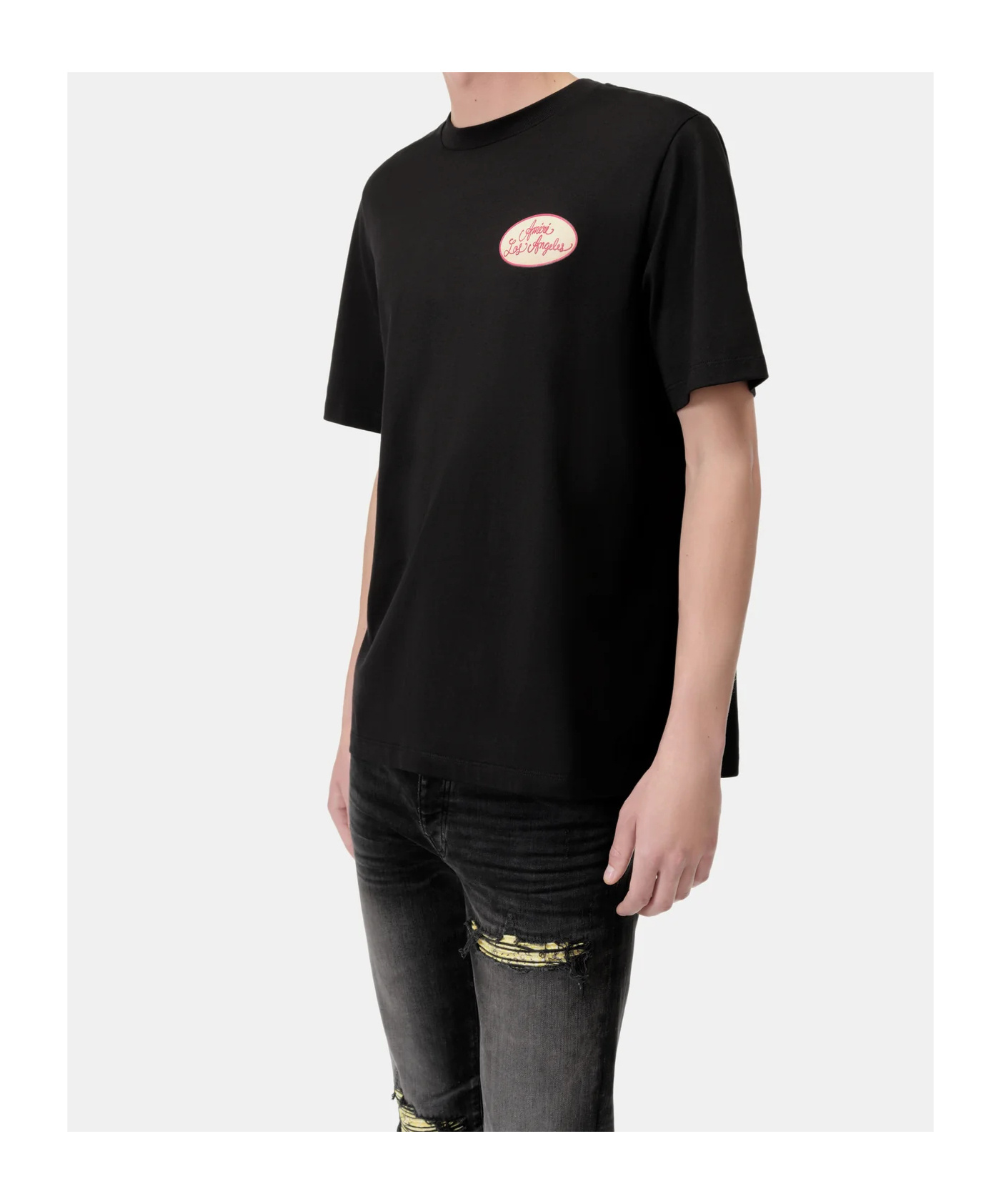 Amiri Graphic Print Cotton T-shirt With Multicolored Back