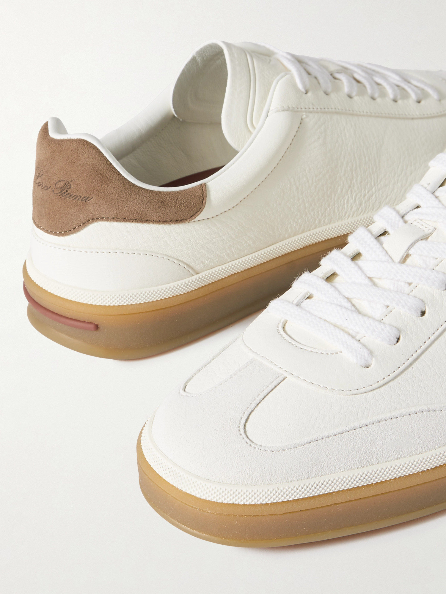 Loro Piana "tennis Walk" Low-top Sneakers In White