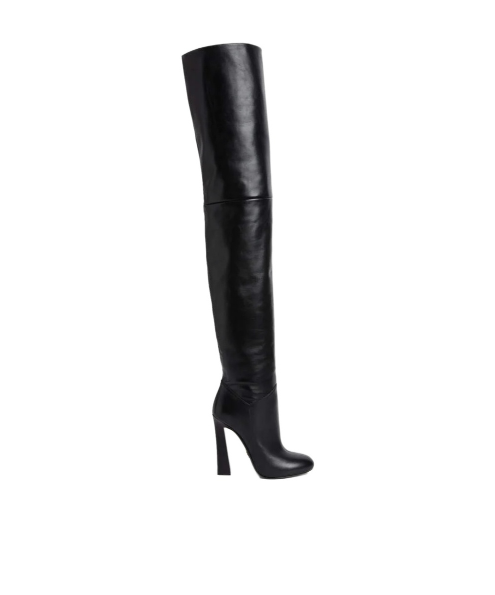 Dsquared2 Twin Over-the-knee Heeled Boots In Black