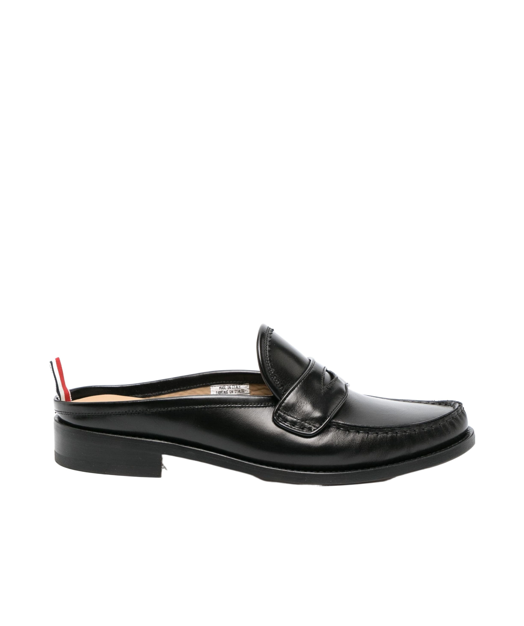 Thom Browne Penny Loafer Mules In Black