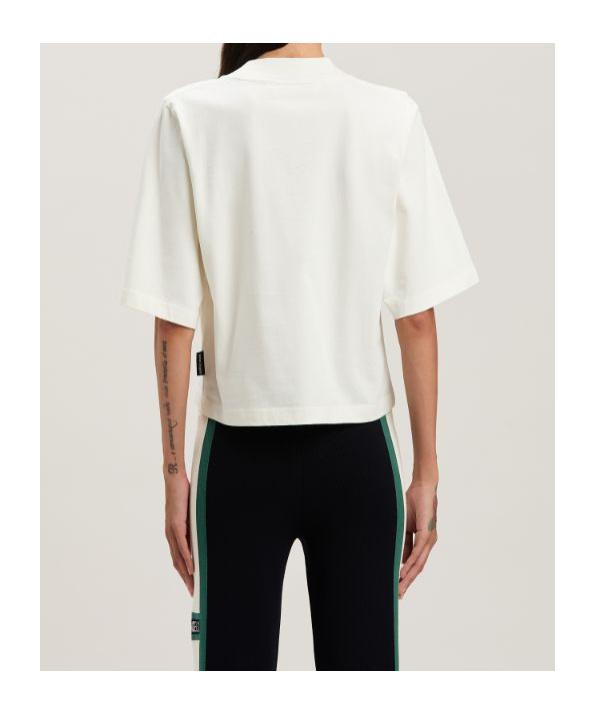 Palm Angels Short Sleeve T-shirt In White