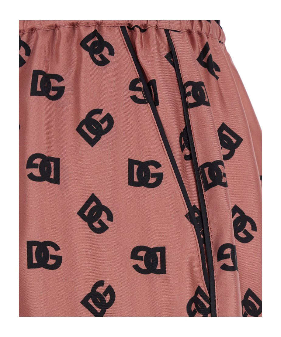 Dolce & Gabbana Elastic Waist Shorts In Pink