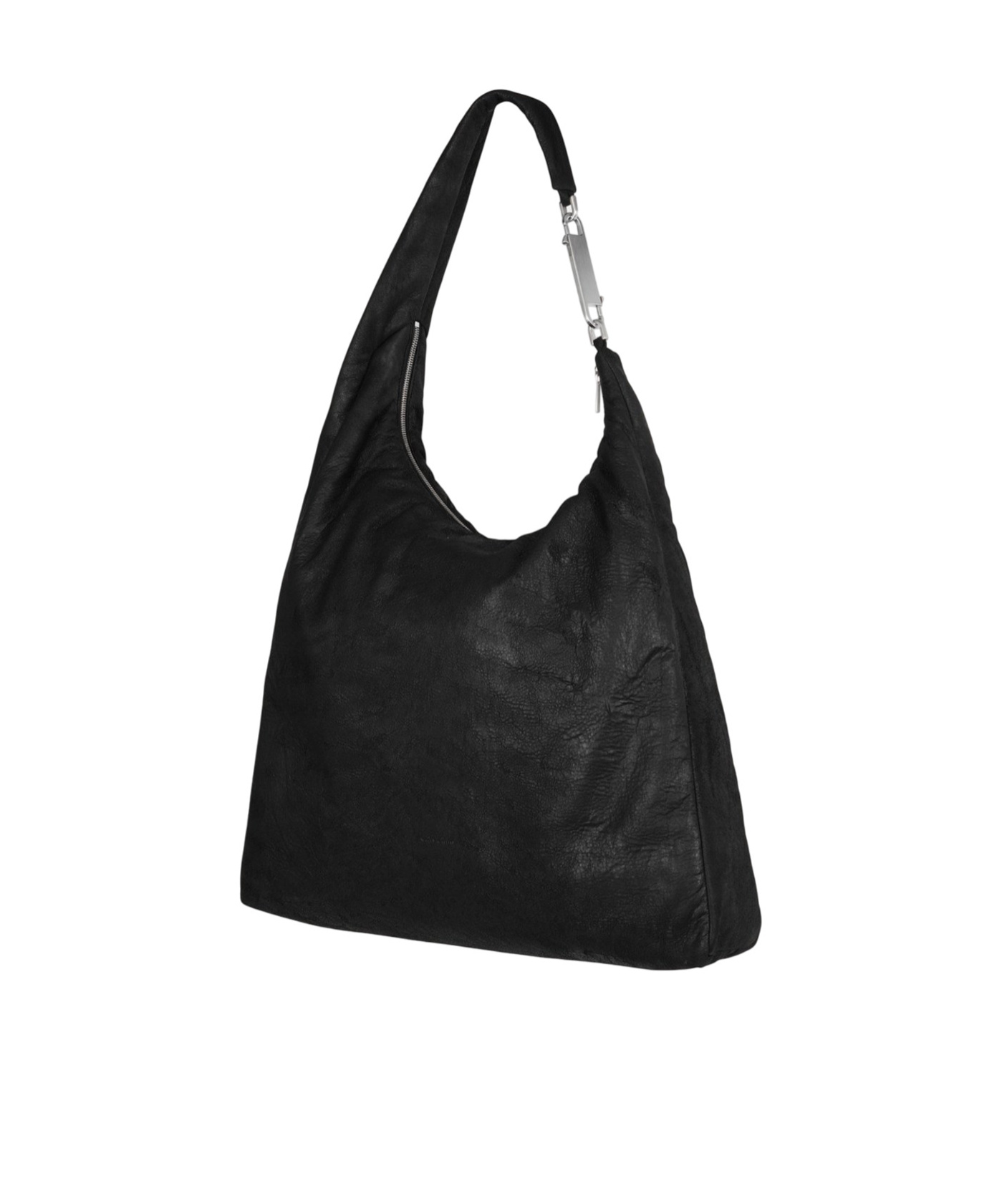 Rick Owens Zip-open Shoulder Bag In Black