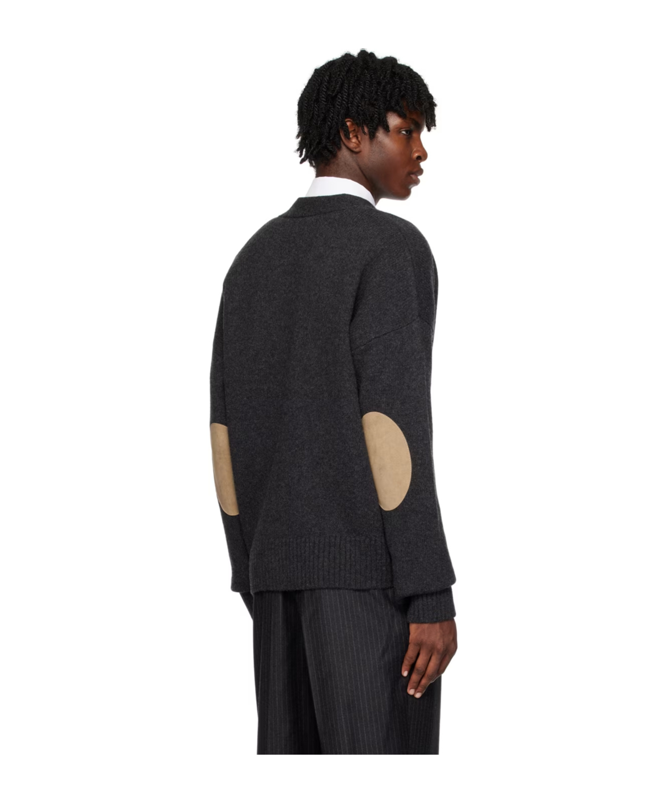 Ami Alexandre Mattiussi Button Long-sleeved Cardigan In Black