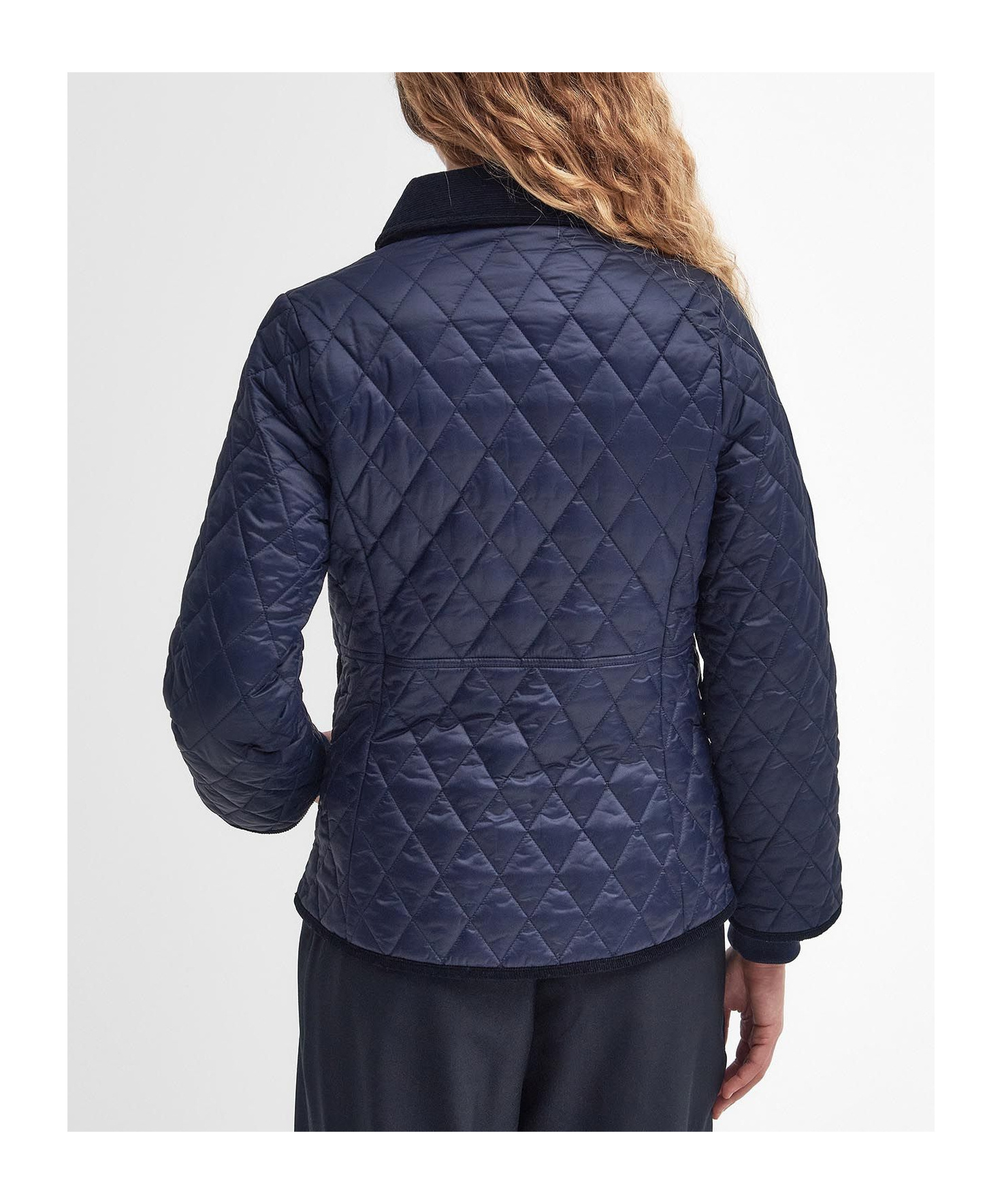 Barbour Jacket With Zip In Blue