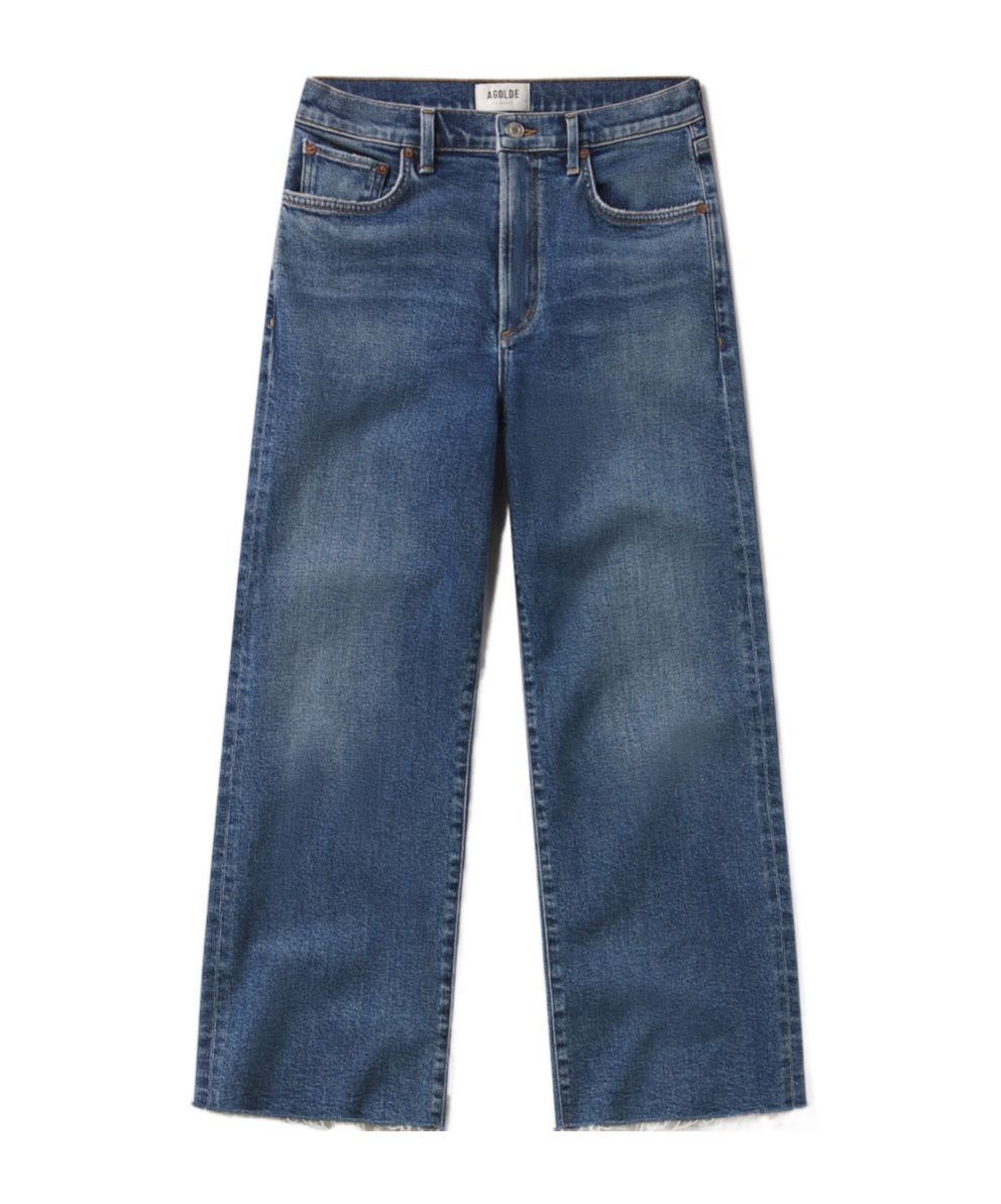 Agolde Harper Crop Jean In Blue