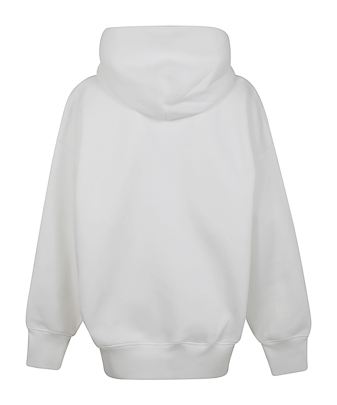 Jean Paul Gaultier Cotton Oversized Hoodie With Lace Label Transfer In White