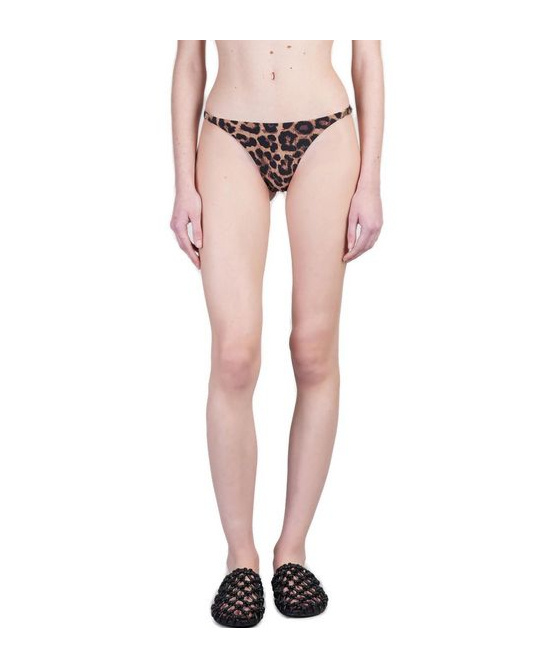 Shop Anine Bing Leopard-print Bikini Bottom