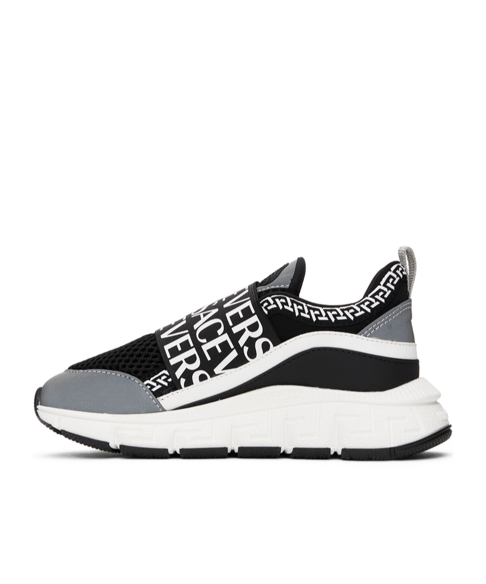 Versace Logo-print Slip-on Sneakers In Multi