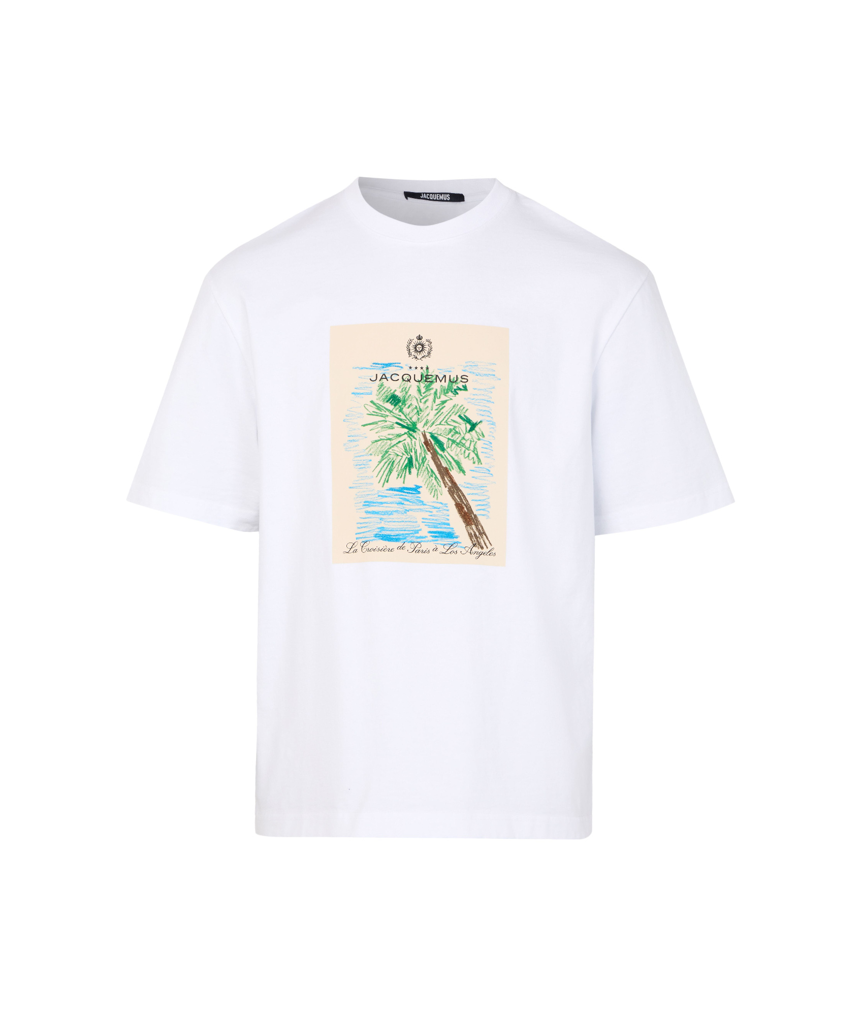Shop Jacquemus Short Sleeve T-shirt In White
