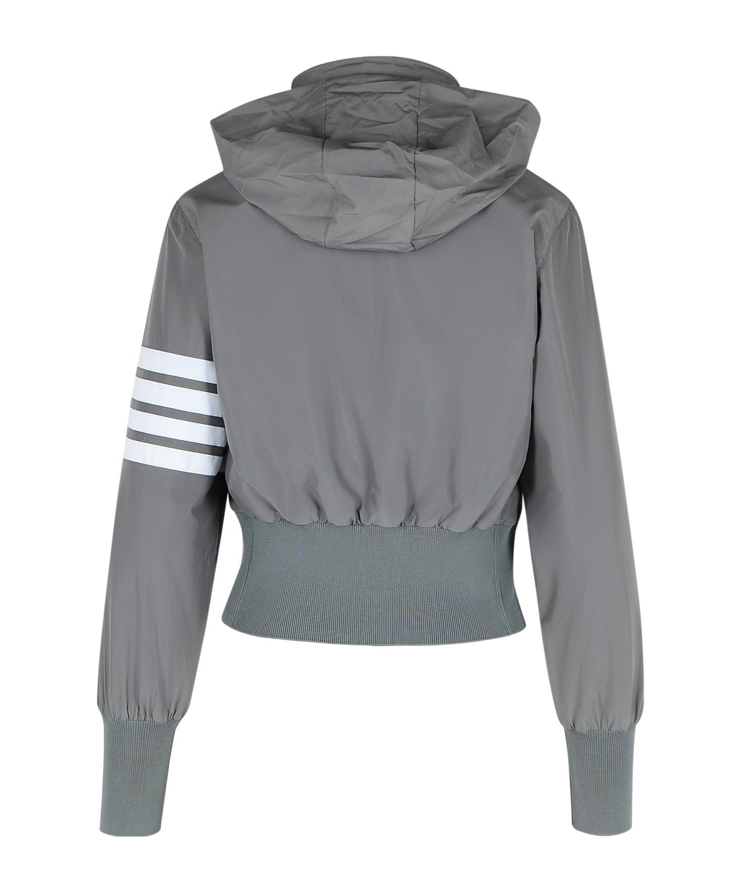Thom Browne Grey Polyester Jacket In Gray