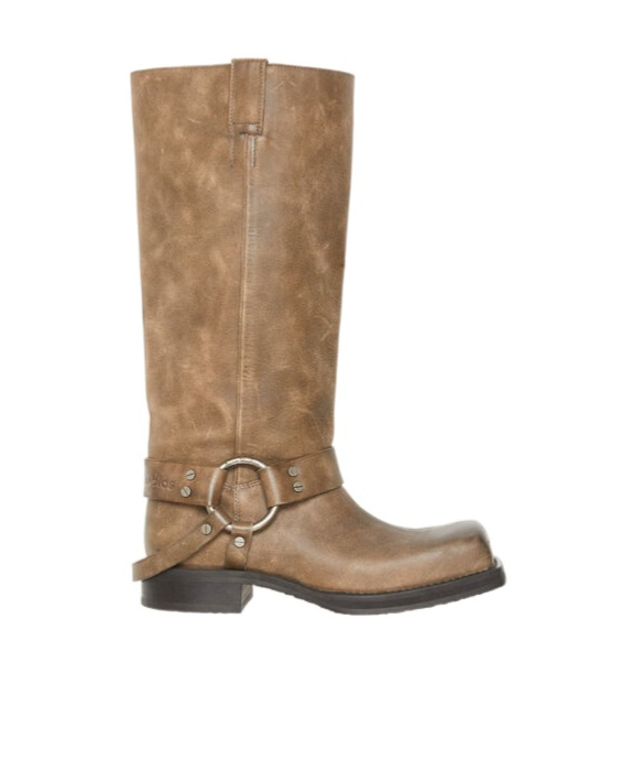 Acne Studios Woman Boot Khaki Size 5 Leather In Brown