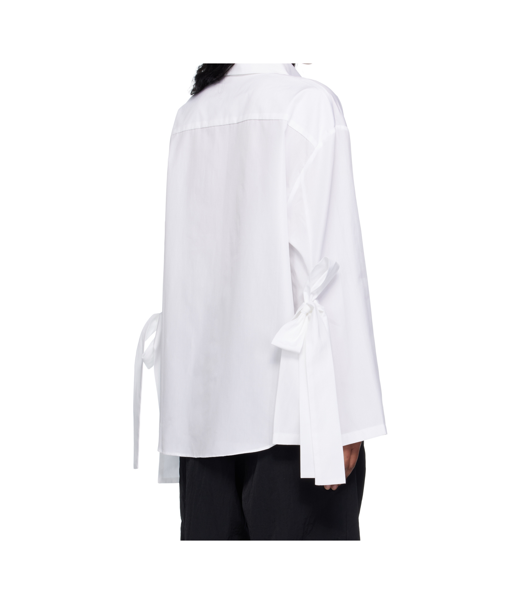 Cecilie Bahnsen White Poplin Oversize Bridget Shirt In White